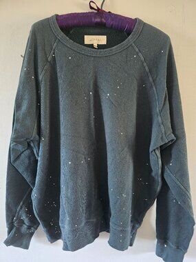 THE GREAT. Paint Spatter Raglan Sleeve Sweatshirt Size 2
